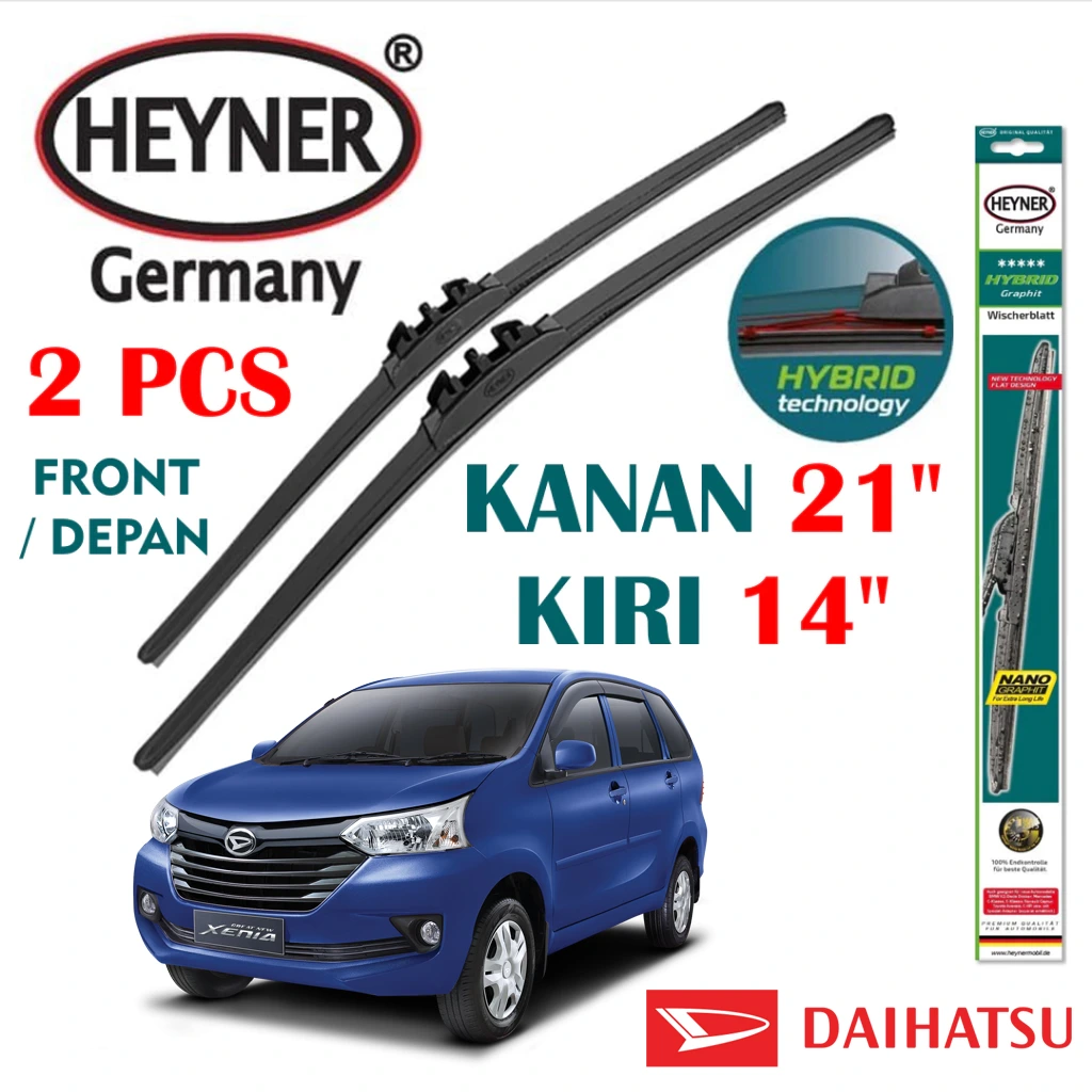 Wiper Mobil Daihatsu Xenia 2011 2015 21 dan 14 inch Heyner