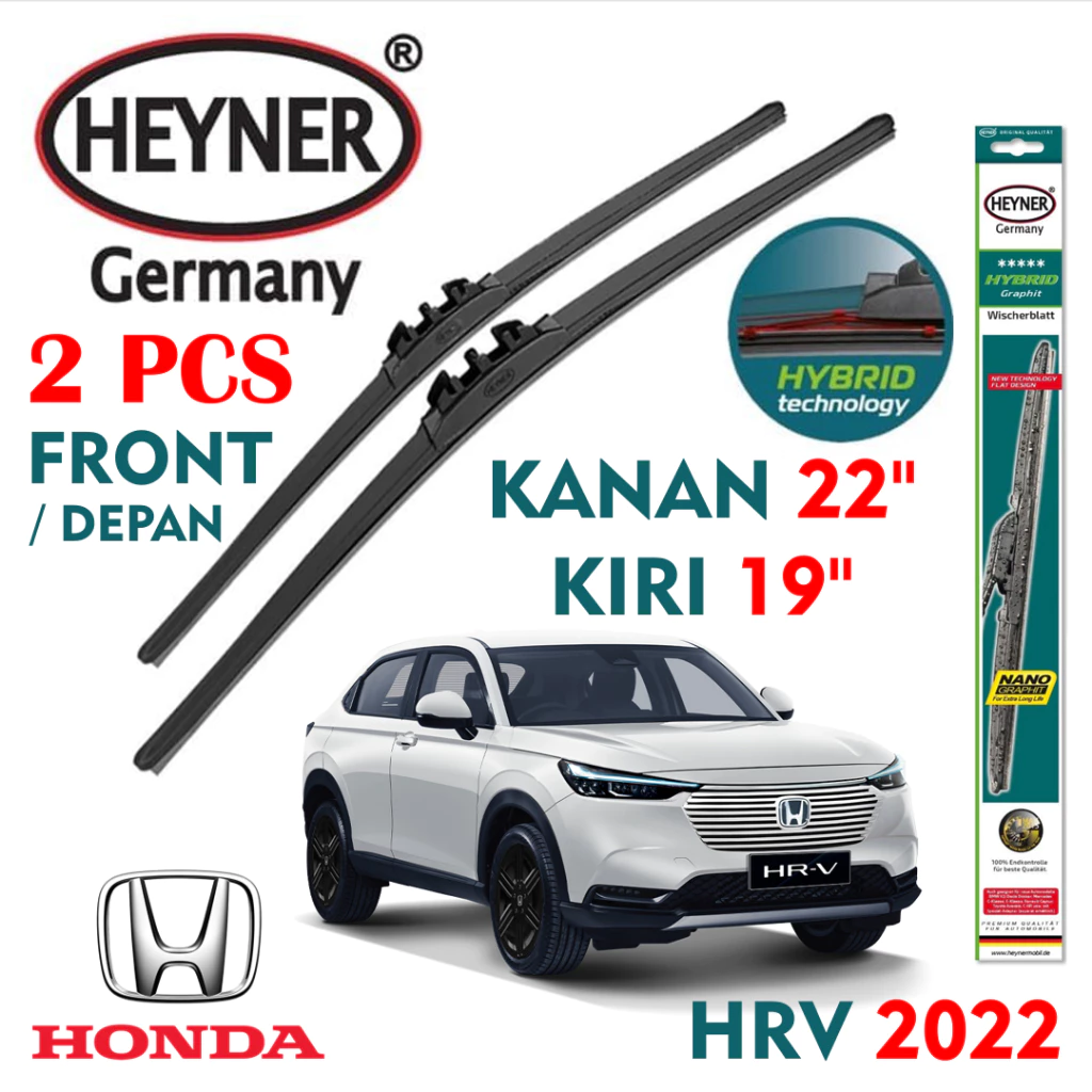 Wiper Mobil Honda New HRV 22 dan 19 inch Heyner