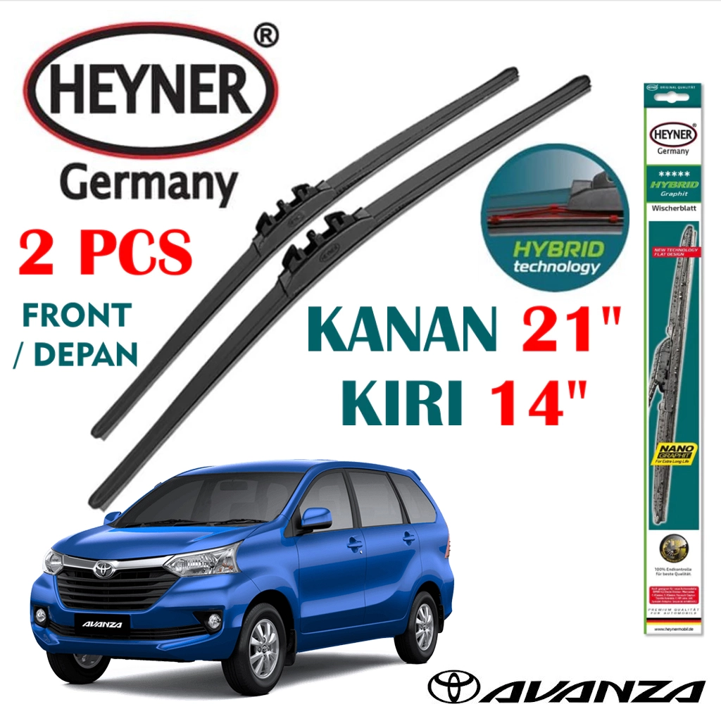 Wiper Mobil Toyota Avanza 2011 2015 21 dan 14 inch Heyner